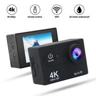 Action Camera 4k 60fps Eis 170d 2.0 Inci 30m Skrin Kalis Air Action Cam Motosikal Video Kamera Sukan