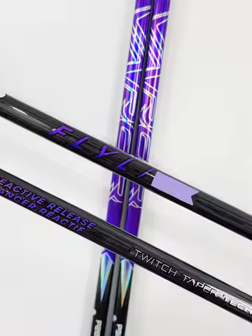 [2-Pack] Fly 3 Ice Hockey Sticks Purple【No warranty】.Ultra-Light Carbon Fiber P92 And P28 Ice Hockey