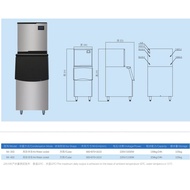 Crist Commercial Ice Machine Large Ice Cube Machine Bar Milk Tea Shop Air Cooling Ice Maker Ice Maker Ice Maker