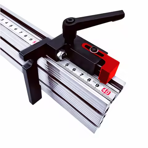 Aluminum Profile Router Fence - Multi T-Track Table Saw Fence Woodworking T-Slot Miter Track Connect