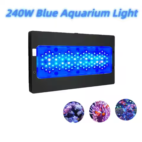 240W Full Spectrum WiFi App Programmable Marine LED Aquarium Light A8se A8pro MAX Blue for Mixed Ree