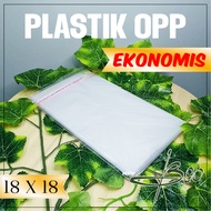 OPP plastic 18x18 cm Economical OPP Plastic Bag/ seal plastic/ Economical 18x18 cm glue plastic, con