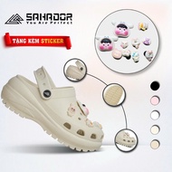 Sahador women's bread sandals, molded in one piece, 7cm high sole, super soft, lightweight, anti-sli