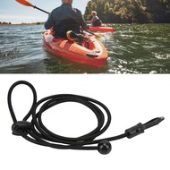 Vistreck 2pcs Set Kayak Paddle Leash Clip - 180cm Stretchable Fishing Rod Tether Holder for Canoeing