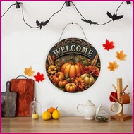 Pumpkin Fall Door Sign Decorative Wall Art Craft Pumpkin Wooden Sign for Autumn Harvest Thanksgiving