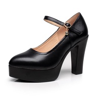 Preferred hss High-Heeled Platform Women's Shoes Cheongsam Black Model Single Shoes Thick-Heeled Hig
