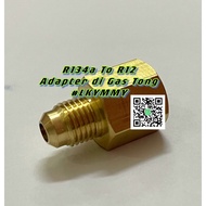 R134a to R12 Gas Tank Adapter