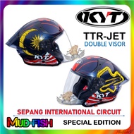 KYT TTR JET SPECIAL EDITION SIC SEPANG INTERNATIONAL CIRCUIT HELMET (DOUBLE VISOR)