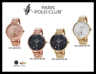 Paris Polo Club นาฬิกาผู้หญิง รุ่น PPC-230315 สีโรสโกลด์ สีทอง *ส่งฟรี*