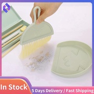 Mini Dustpan and Brush Set, Small Broom and Dustpan Cleaning Set Portable Table Top Brush Set(Green)