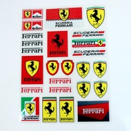 Ferrari logo reflective car sticker children's electric bicycle motorcycle reflective strip car decoration personalized sticker LZWQ