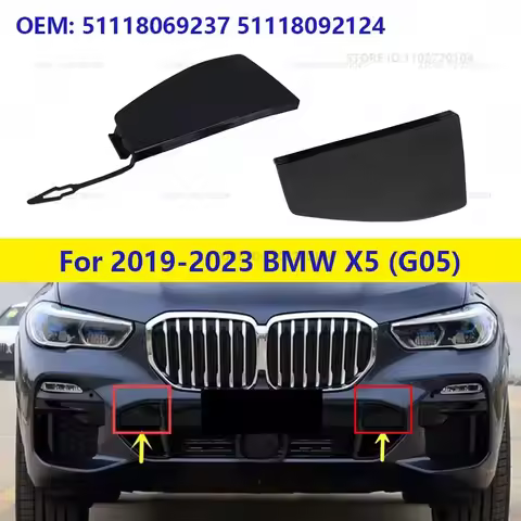 For 2019-2023 BMW X5 40i 40ix 45ex 50ix M50ix (G05) Front Bumper Tow Hook Cap Cover (No paint) 51118