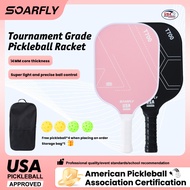 [GENUINE] USAPA Approved Pickleball Paddles Fiberglass Surface Pickle Ball Paddle Full Set