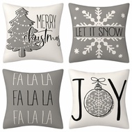 Gray joy falala pillowcases Linen 70×70.50×50.45×45.40×40.Christmas decor home sofa Pillow cover.