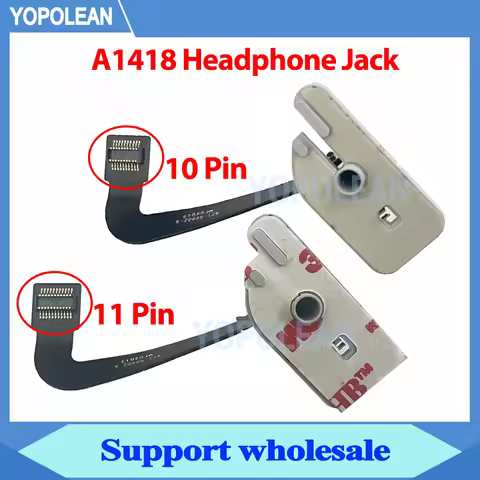 Original Headphone Jack Audio Connector Jack Flex Cable For iMac 21.5" A1418 Audio Socket Connector 