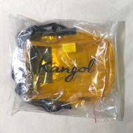KANGOL 果凍包 透明斜背包 小方包 側背包 韓版 (黃色)