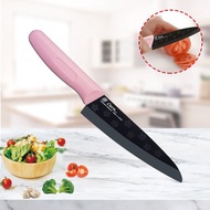 【FOREVER】日本製造鋒愛華櫻花限定款陶瓷刀16CM(黑刃粉柄)