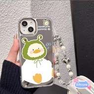 Duck Mirror Phone Case For Redmi A4 14C 14R 13 13R 13C 12C 12R 11A 10A 10C 9A 9C NFC A3 A2 A1 Plus K