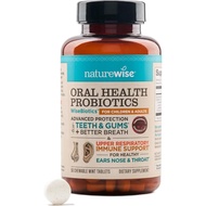 NatureWise Oral Probiotics for Teeth & Gums & Fresh Breath* - 50 Chewable Tablets Probiotic - Non-GM