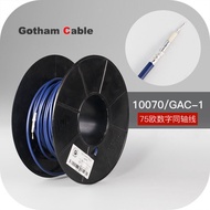 Swiss Gotham 10070 GAC-1 S/PDIF 75 Euro Digital BNC Audio Coaxial Line Silver Jacketed Wire