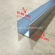 KANAL U ALUMINIUM 3/8" (0.9 CM) - TEBAL 1 MM - P. 6 METER