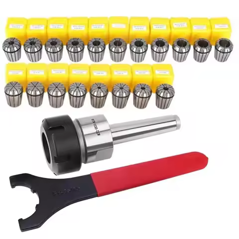 MTB2 MTB3 MTB4 ER16 ER20 ER25 ER32 Spring Clamps Set ER Collet Chuck Suit Morse Holder CNC Milling L