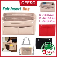 GEESO Felt Insert Bag Women Bag Organizer Handbag Inner Pocket Purse Organizer Cosmetic Storage Larg