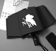 全四種 EVA 新世紀福音戰士 NERV LOGO 縮骨遮 雨傘 自動雨傘黑膠晴雨兩用傘防曬防紫外線動漫周邊