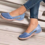 Women Low Heel Wedge Sandals Non-slipped Flat Soft-Soled Sandals Gift for Christmas Birthday STHS-MY