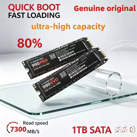 Brand+ 980 990Pro M.2 Sata SSD NVME 1TB Ultra-high-speed transmission NAND Internal Hard Drive for U