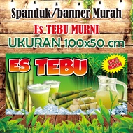 Spanduk Banner Es Tebu Murni