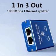 Ethernet splitter ตัวแยก 100m Plug and play 1000Mbps แยกสายเคเบิลเครือข่าย