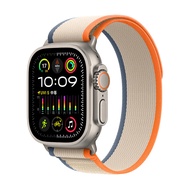 Apple Watch Ultra2 智能手表蜂窝款49毫米钛金属表壳橙配米色野径回环式表带M/L eSIMMRFM3CH/A【快充套装】