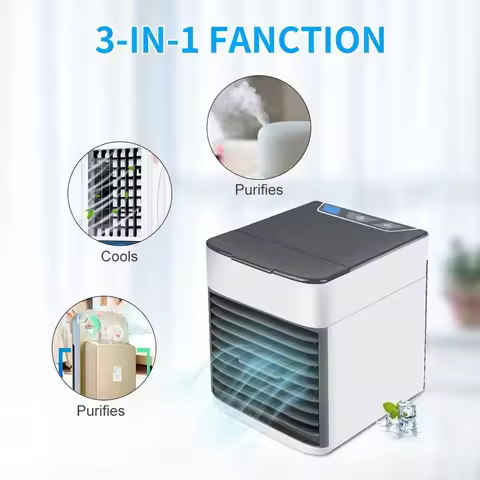 Air cooler mini air cooler cooling mobile household small cooling spray air conditioning fan desktop