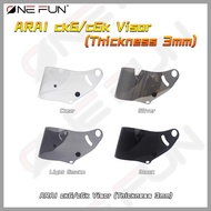 CK6 Visor for ARAI CK6 CK6K CK-6 Mirrorized RACING VISOR Lens Case Full Face Mask Glasses Shield Rac