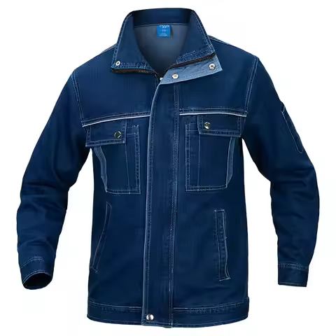 Denim Welding Suit Work Clothes Jeans Jacket pants Worker Jeans Coverall Workshop Auto Repair Electr