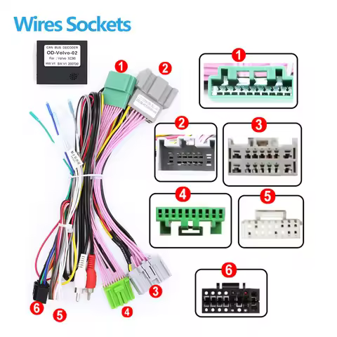 Kenvox Canbus box OD-VOLVO-02 Adaptor For Volvo XC90 2004-2014 With Wiring Harness Cable Android Car