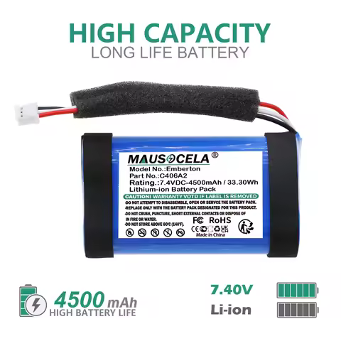 Speaker Battery For Marshall:C406A2,C406A2-2,Emberton,1001908,1005696,Emberton II,Emberton 2,Emberto