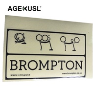 AGEKUSL Bike Frame Sticker Decal For Brompton Folding Bicycle Frame Sticker 2013