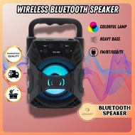 Wireless Bluetooth Speaker Portable Bluetooth Outdoor Subwoofer Bass Wireless Mini Loud Speaker FM T