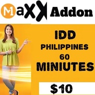 M1 Maxx Philippines IDD $10 (60 Minutes)
