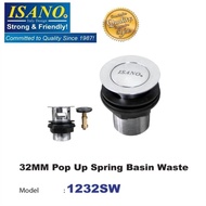 ISANO POP UP SPRING OVERFLOW BASIN WASTE WASTE 32MM - 1232SW
