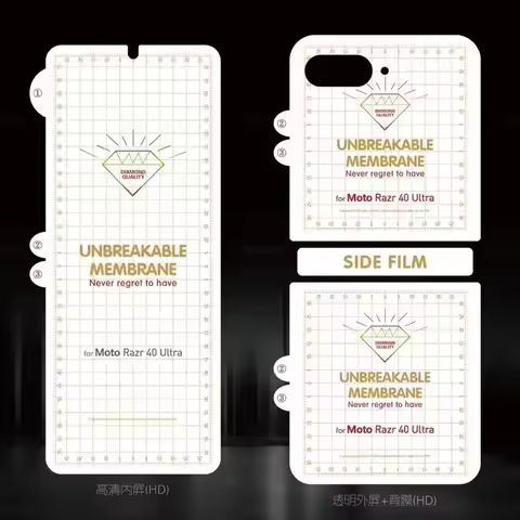 Matte Frosted HD Clear Soft Hydrogel Film For Motorola Moto Razr 60 50 40 Ultra Plus 2025 2024 2023 