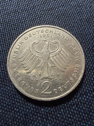 （原光）德國Germany 🇩🇪1979年J版2馬克紀念幣硬幣