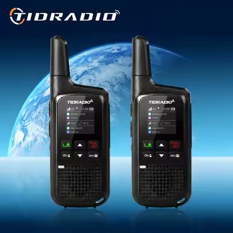 TIDRADIO TD-M2 PRO Global Walkie Talkie Long Range 4G Cellular Network PoC Radios + FRS, Dual-Mode-S