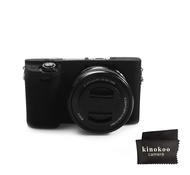 kinokoo Silicone Cover Tailored for SONY A6400 A6300 Protective Case-Black