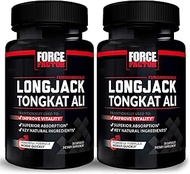 Force Factor Longjack Tongkat Ali 30ct 2Pack, 60 Count