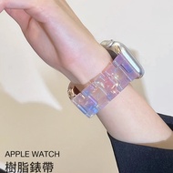 Suitable for Apple Watch Apple Watch 9th Generation Marble Pattern Resin Strap iwatch S9 8 7 6 SE Re