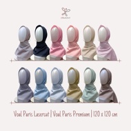 Ready VOAL PARIS LASERCUT PREMIUM / Hijab Segi Empat / Krudung