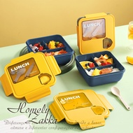 [Homely Zakka] Japanese Style Fashion Contrast Color Large Capacity Square Shape Slimmer Look Reduce